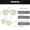 Fashion Oversized Retro Square Sunglasses Men Women  Double Bridge Shades Eyewear  Design Uv400 Sun Glasses