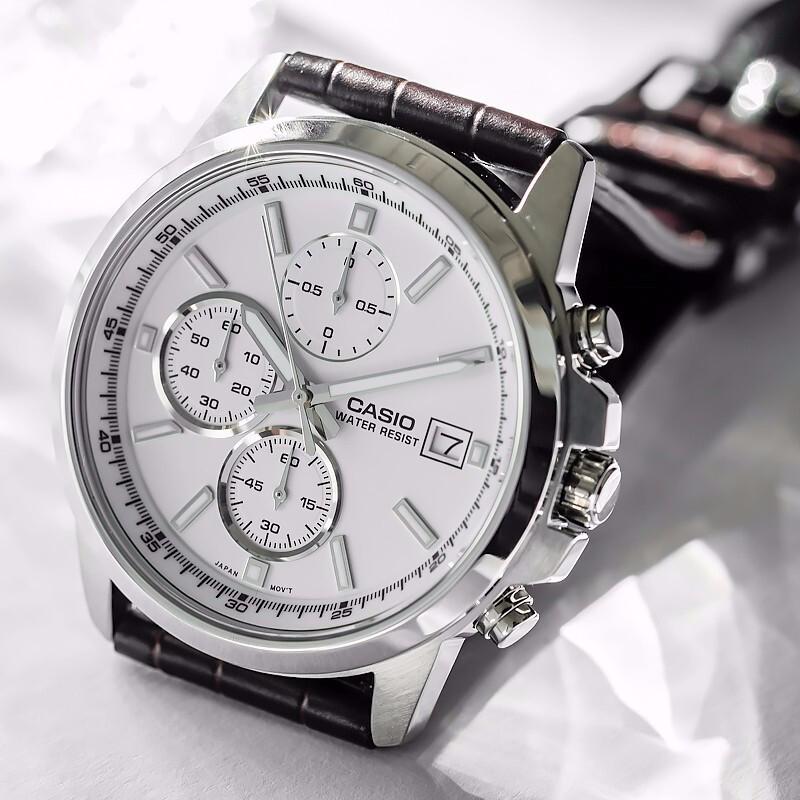 Casio Мужские ЧАСЫ 43 мм Белые MTH-5001L-7APF MTH-5001L-7APF