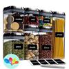 Fiyobo Airtight Food Storage Container Set 7 Pieces BPA Free Plastic Kitchen Organization and Storage