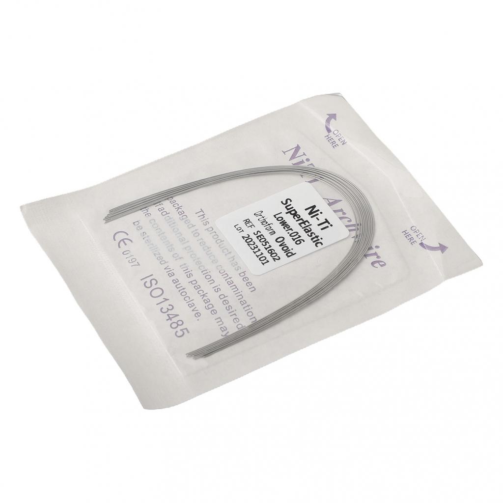 1 упаковка ортодонтических стоматологических суперэластичных овальных дуг Niti Round Arch Wires, 10 размеров