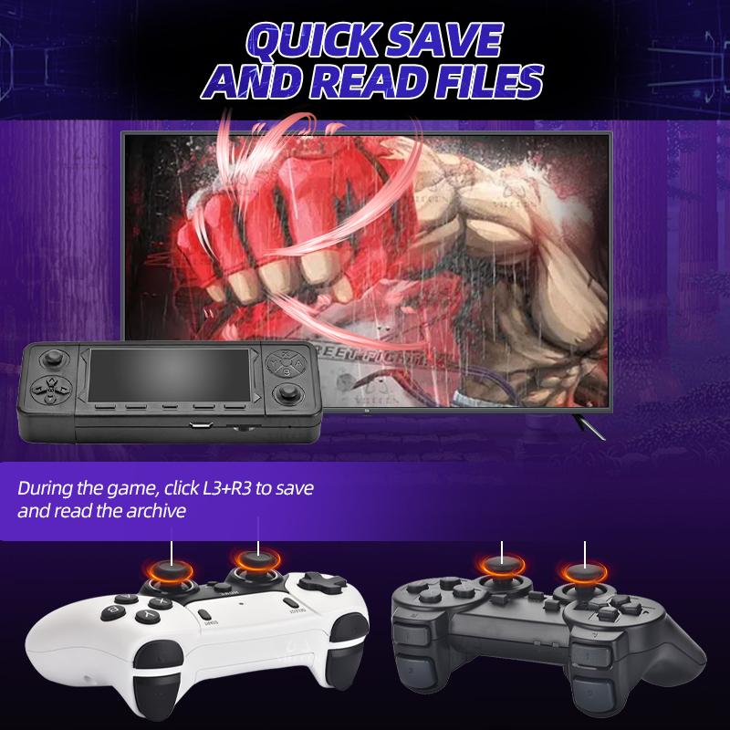 VILCORN X9 Ретро игровая приставка 4K TV HD Игровая консоль 128G 42000 Игры для PS1/PSP/SFC/N64 Эмулятор 3D Классические игры