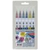 Kuretake Color Brush Pens ZIG Clean Color Real Brush Set - 6 Smoky Colors RB-6000AT/6VF