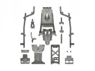 Tamiya Запасные части для радиоуправляемых моделей F Parts 51757 № 1756 SP.1757 DT-04 (Рамка)