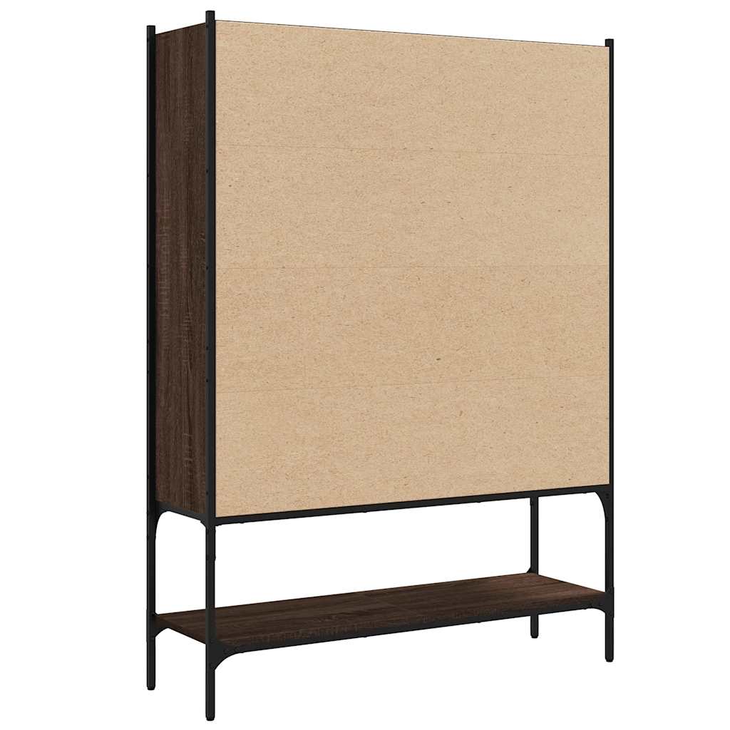 Vidaxl Regał, Brązowy Dąb, 102X30X141,5 Cm, Materiał Drewnopochodny