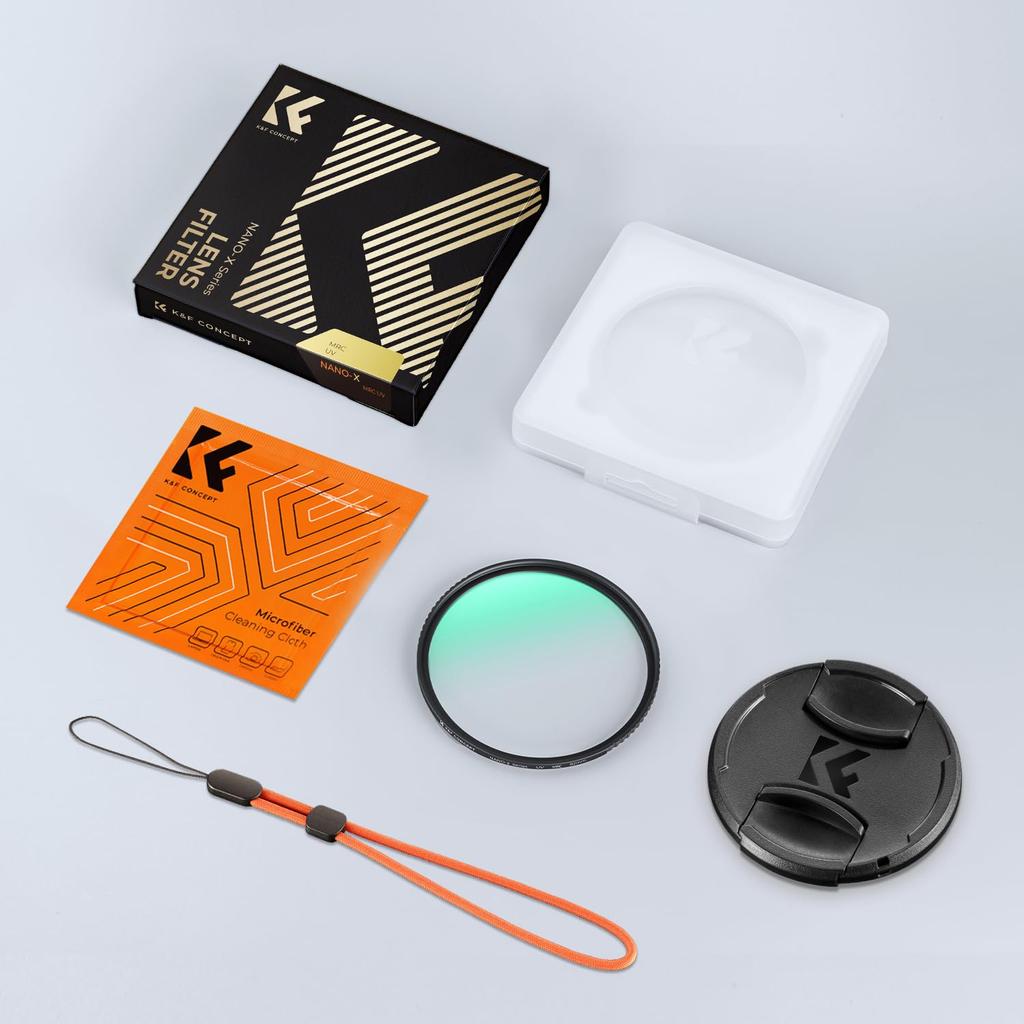 Фильтр Concept 77 мм MCUV, защитный фильтр для линз с крышкой объектива, высокая светопропускаемость, 28-слойное покрытие, защита от ультрафиолета, оптическое стекло, тонкая оправа линзы