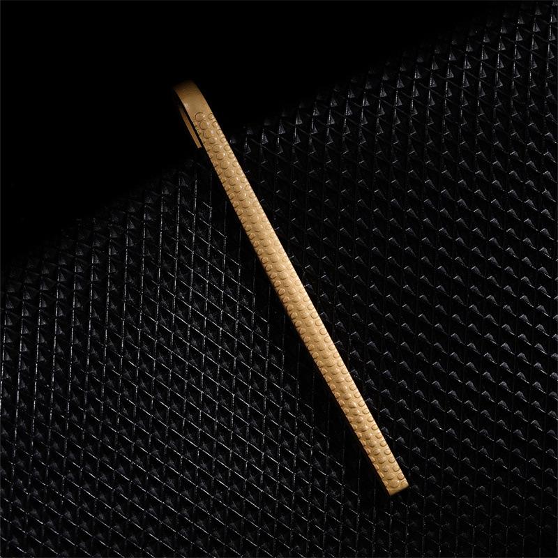 Minimalist Korean Style Gold Tie Clip for Men - Wedding, Groom, Professional, Security