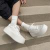 Нишевый трендовый дизайн, мужская обувь на толстой подошве с увеличением роста, белая обувь, платформа, мужские белые кроссовки, обувь, zapatos