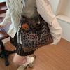 High-end Fashion Leopard Print Tote Bag Women's 2025 New Trendy Niche Versatile Large-capacity Commuting Shoulder Backpack