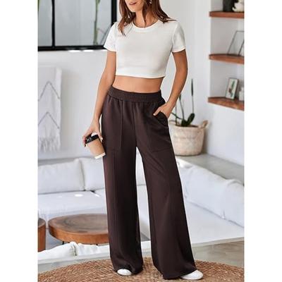 Женские модные повседневные однотонные брюки с высокой талией и принтом, брюки и капри