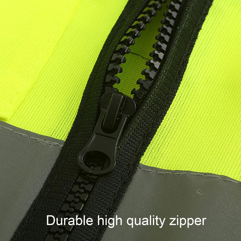 RS-SE Высокая видимость Основа Трикотажная ткань Многокарманный защитный жилет Светоотражающая одежда
