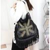 Women's Designer Brand Crossbody Shoulder Bag with Large Capacity Long Tassel Feminine Messenger Bag Fashion