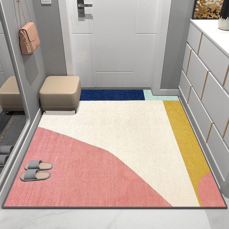Современный ковер для входа, утолщенный, моющийся, ковер для гостиной, спальни, напольный коврик, коврик для ног