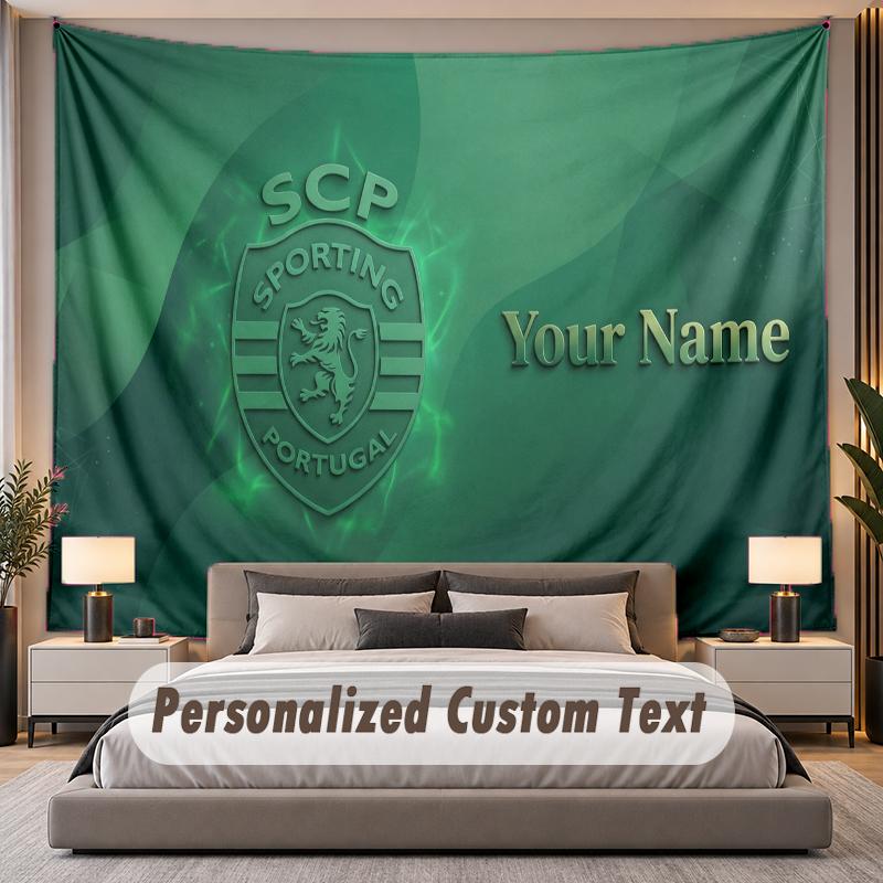 Custom Name Text Tapestry Sporting CP Personalized Polyester Wall Tapestry For Bedroom And Room