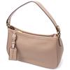 Women's Bag with Two Removable Handles Made of Genuine Leather Vintage 22632 Beige