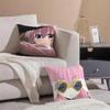 Retro Anime BOCCHI THE ROCK Cushion Cover Pillowcase Short Plush Invisible zipper Room Sofa Cushion Cover