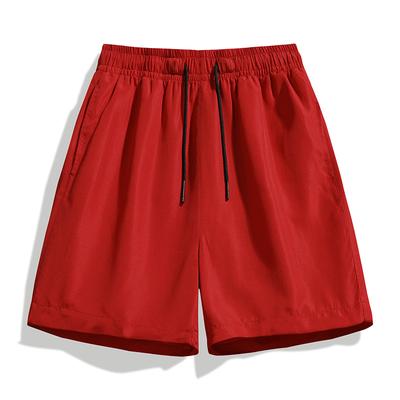 Летние y2k Повседневные пляжные шорты Модные однотонные Молодежные Популярные Спортивные штаны Простые Мужские Три четверти Тонкие Свободные Приморский Отпуск