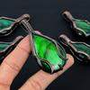 Зеленый лабрадорит ручной работы, обмотка медной проволокой, ювелирная подвеска 2,75" B8m39