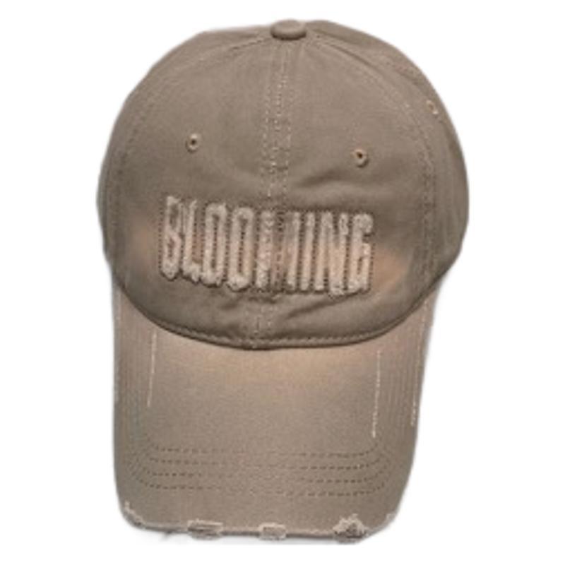 Face Small Embroidery Letter Cap Shade Hole Fashion Curved Brim Baseball Cap Versatile Sports Hat Average Size