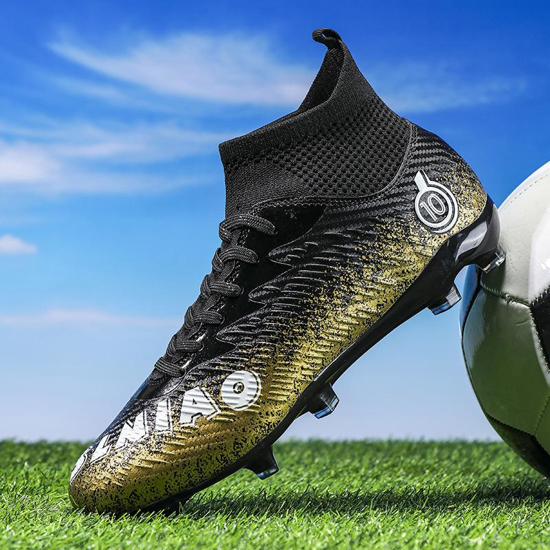 33-46 футбольные бутсы унисекс, высокоэластичные носки на шнуровке, тренировочный искусственный капитан, детские футбольные бутсы для тренировок на открытом воздухе