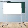 Магнитная доска для рисования и меловая доска в стиле мольберта для детей - Двусторонняя/Односторонняя, на колесиках, стираемая для дома и коммерческого использования