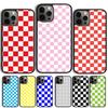 Клетчатый Чехол-Ракушка Для iPhone 17 Air 15 16 14 13 12 Pro Max 11 Pro Max Plus Чехол для Телефона