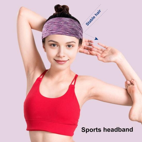Спортивная повязка на голову на резинке с красочным полосатым узором, впитывающая пот, дышащая повязка на голову для бега и фитнеса