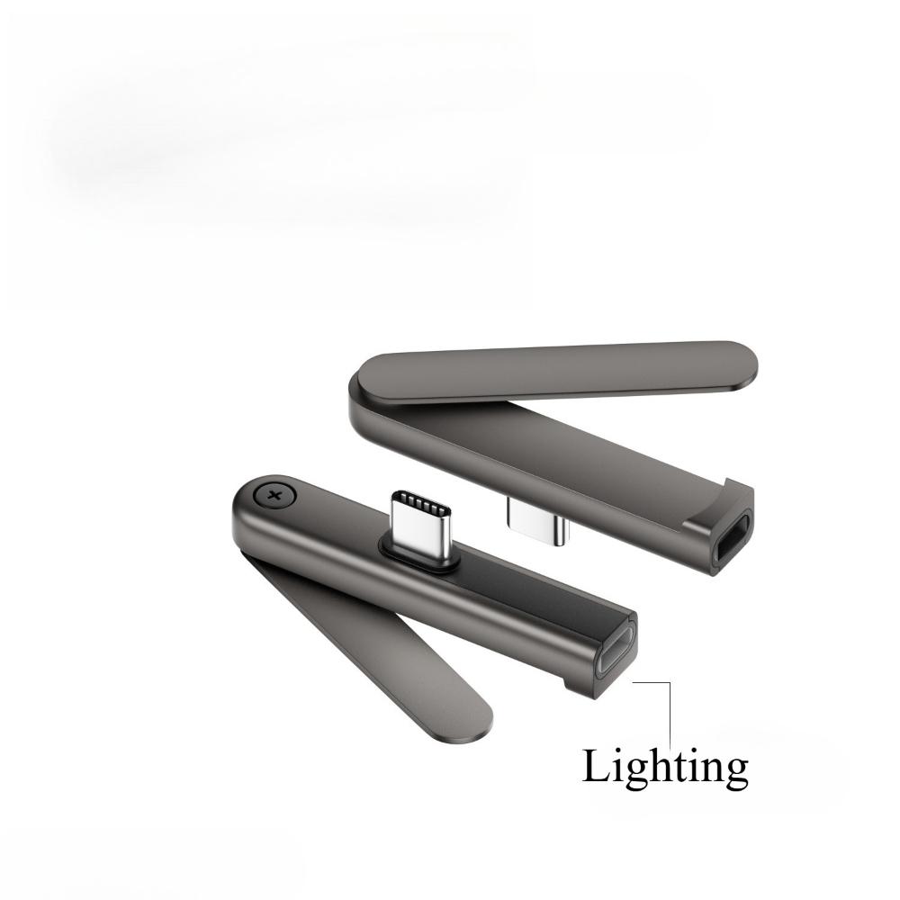PD 240W Foldable Phone Stand Fast Charging 2 in 1 Tablet Kickstand Right Angle 480Mbps USB C Adapter Travel Office Home
