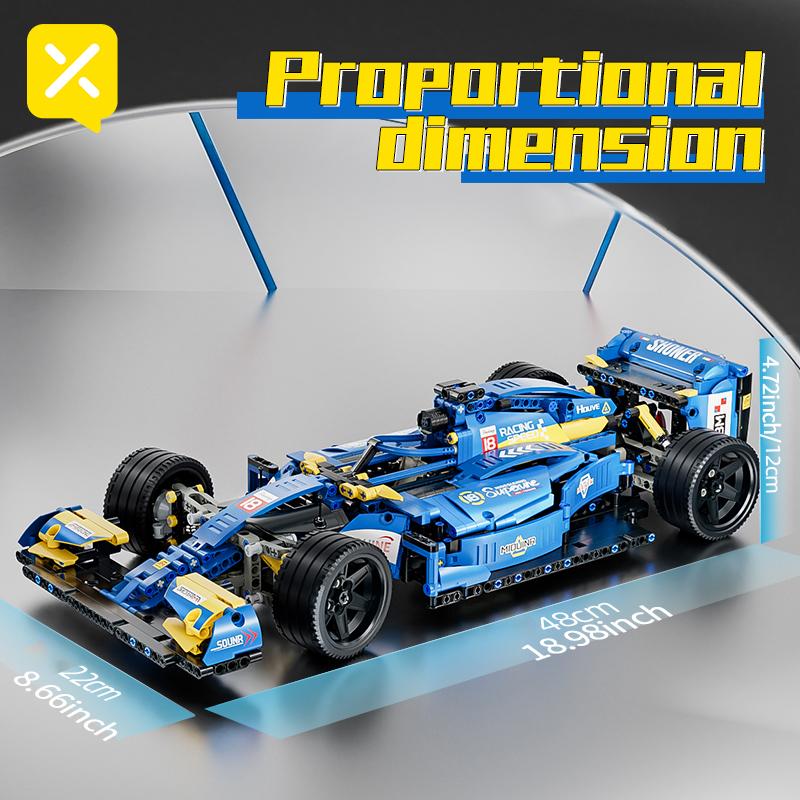 Toylinx 1:10 Строительных блоков Гоночная машина Синяя машина Настольные украшения Коллекционные Наборы моделей автомобилей Игрушка Праздничный подарок Без коробки