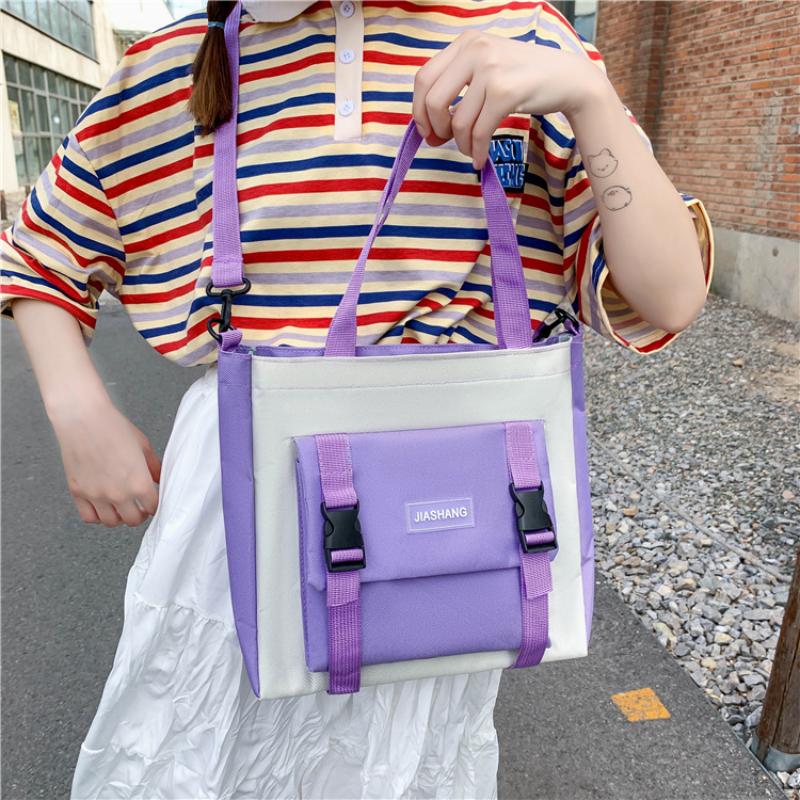 4pcs Primary School Backpack Secondary School Backpack Men's Women's 4-piece Set Solid Color Large Capacity Waterproof Casual Fashionable Backpack