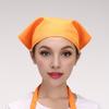 Треугольный платок на голову, однотонный тюрбан на шнуровке, однотонный пекари, бариста, повара, официантки, однотонная универсальная шляпа, головной убор