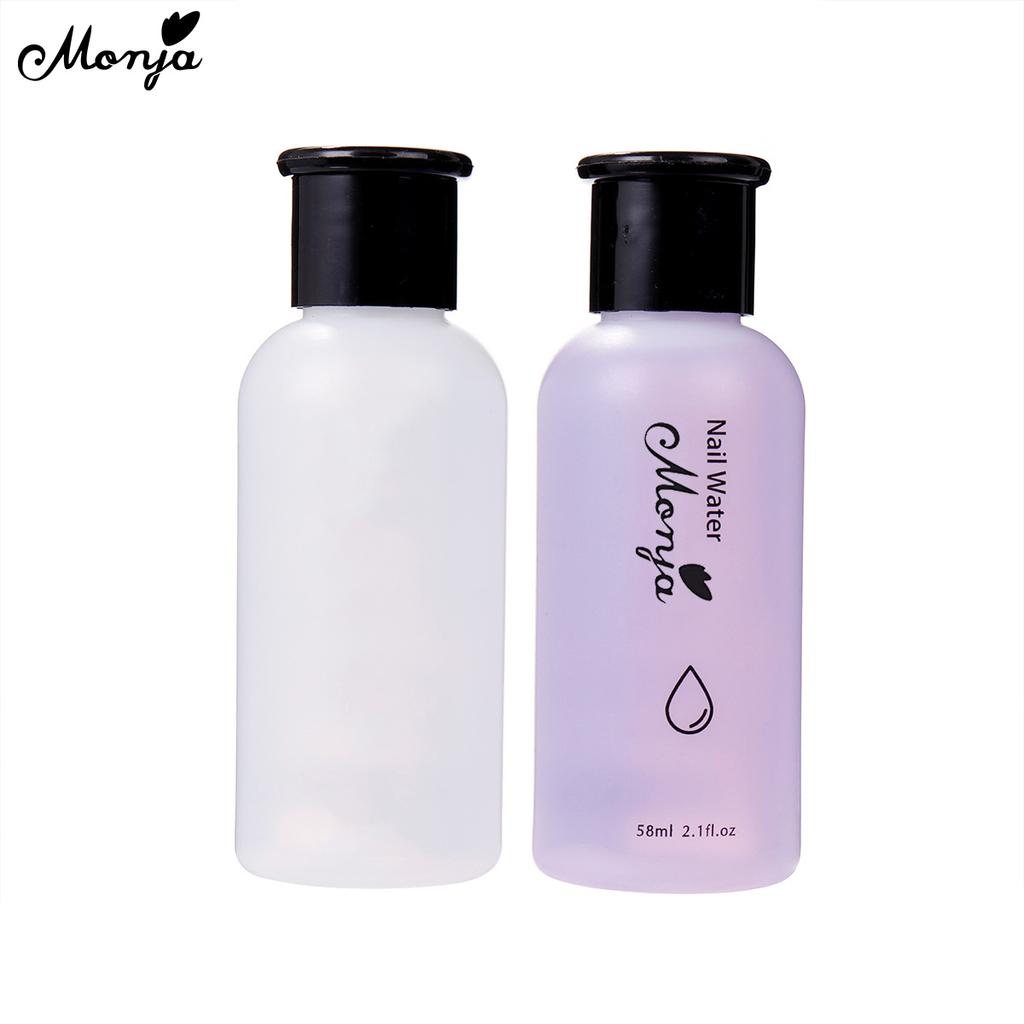 monja 58 мл жидкость для очистки ногтей, жидкость для снятия лака, УФ-гель, удаление липкого слоя, улучшение кончиков ногтей, блестящий эффект, инструмент для дизайна маникюра