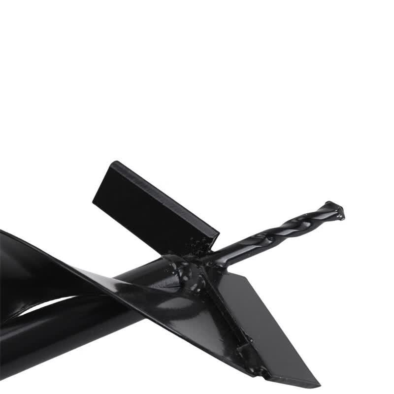 Manual Earth Auger Handle with 8cm Drill Bit