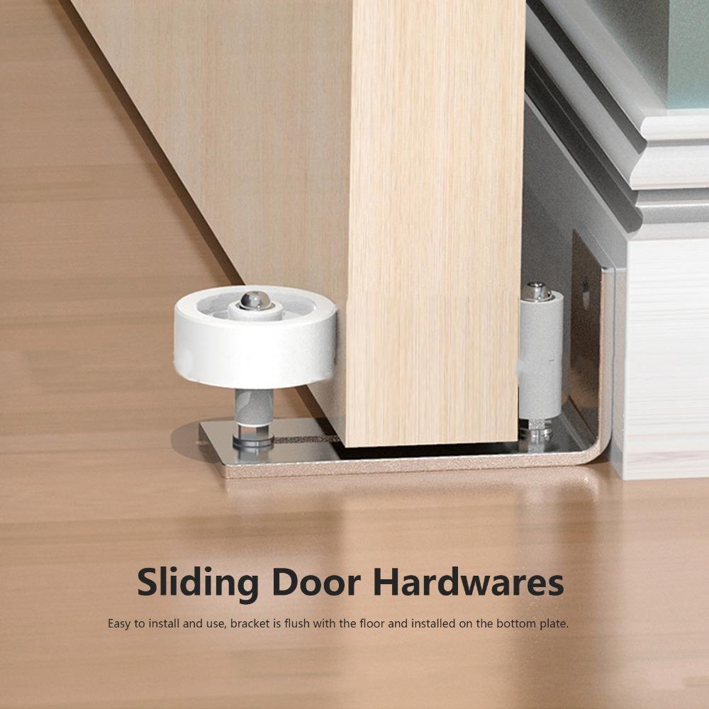 Carbon Steel Floor Guide Silver Sliding Door Hardwares Hardware Door Roller Guide Doors