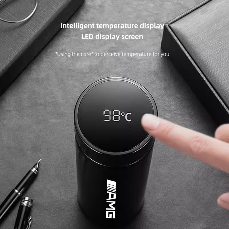 500ML Car Vacuum Cup Thermos Mug 304 Stainless Steel Kettle Teapot For Mercedes Benz AMG GLC W203 W206 W220 W205 W211 W212 W201 UQ4
