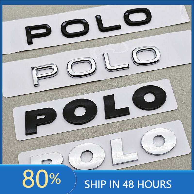 BSK1 For VOLKSWAGEN VW GTI 3D ABS Logo Polo Letters Badge Car Rear Trunk Emblem Sticker for Volkswagen VW Polo 4 5 6R 6C 6N 9N MK4 MK in2