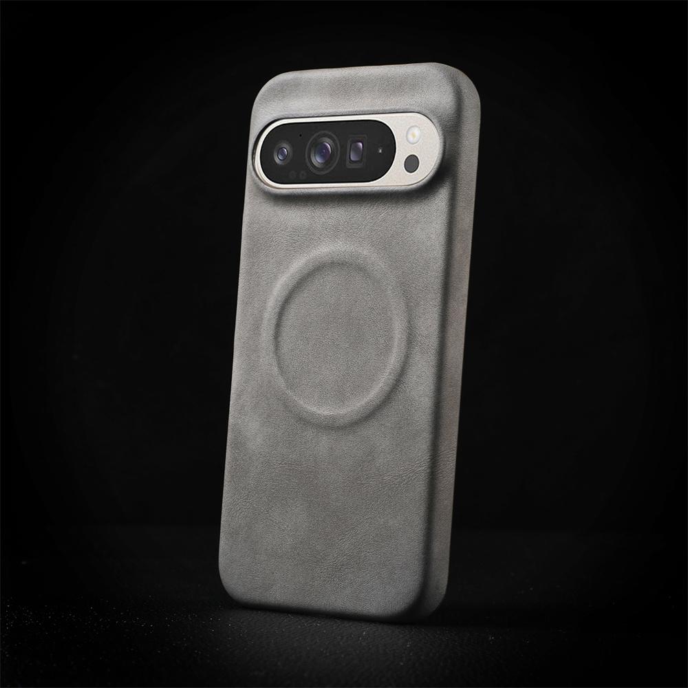 Роскошный Магнитный Чехол из Овечьей Кожи для Google Pixel 10 9 8 7 Pro XL 8A 7A Ударопрочный Бизнес Матовый Жесткий Сплошной Чехол