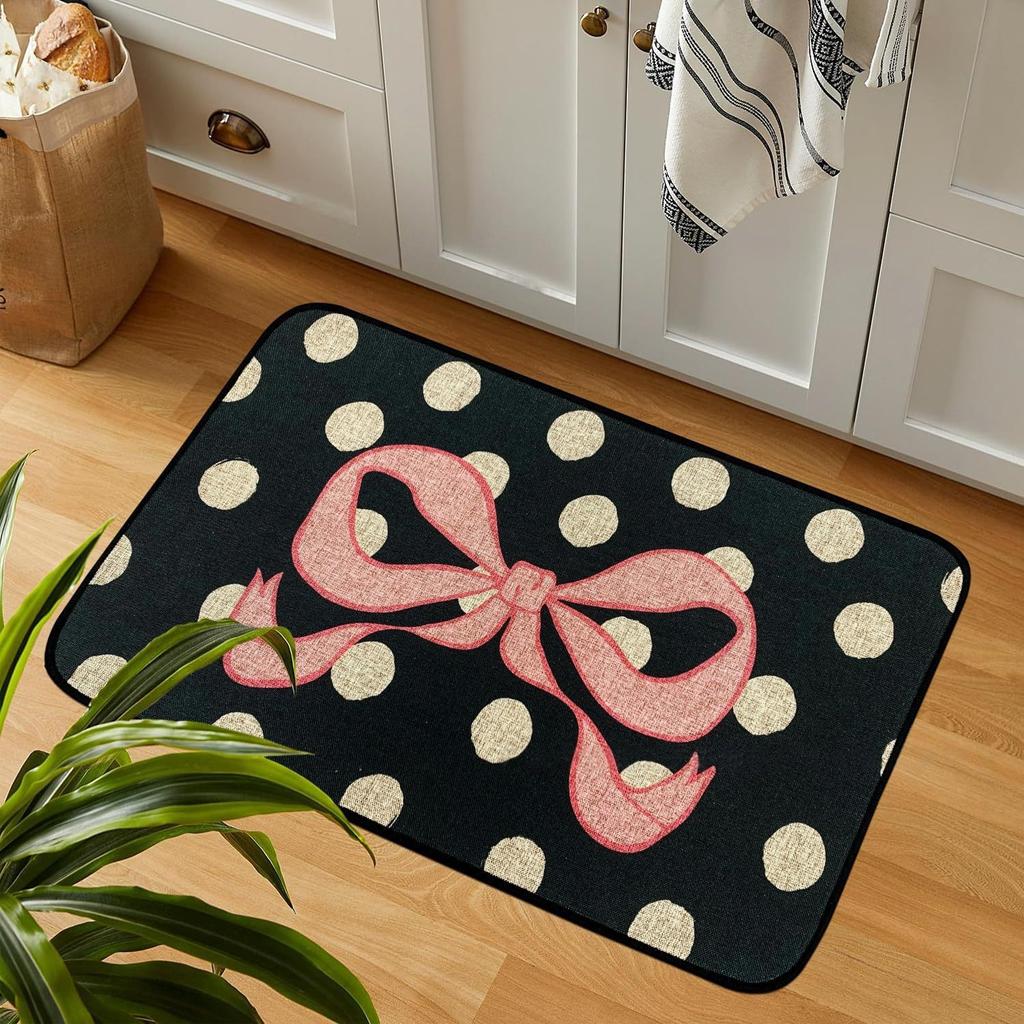 Цветочный коврик для пола в стиле ретро, грязеотталкивающий и простой в уходе, впитывающий, быстросохнущий коврик для пола для ванной комнаты