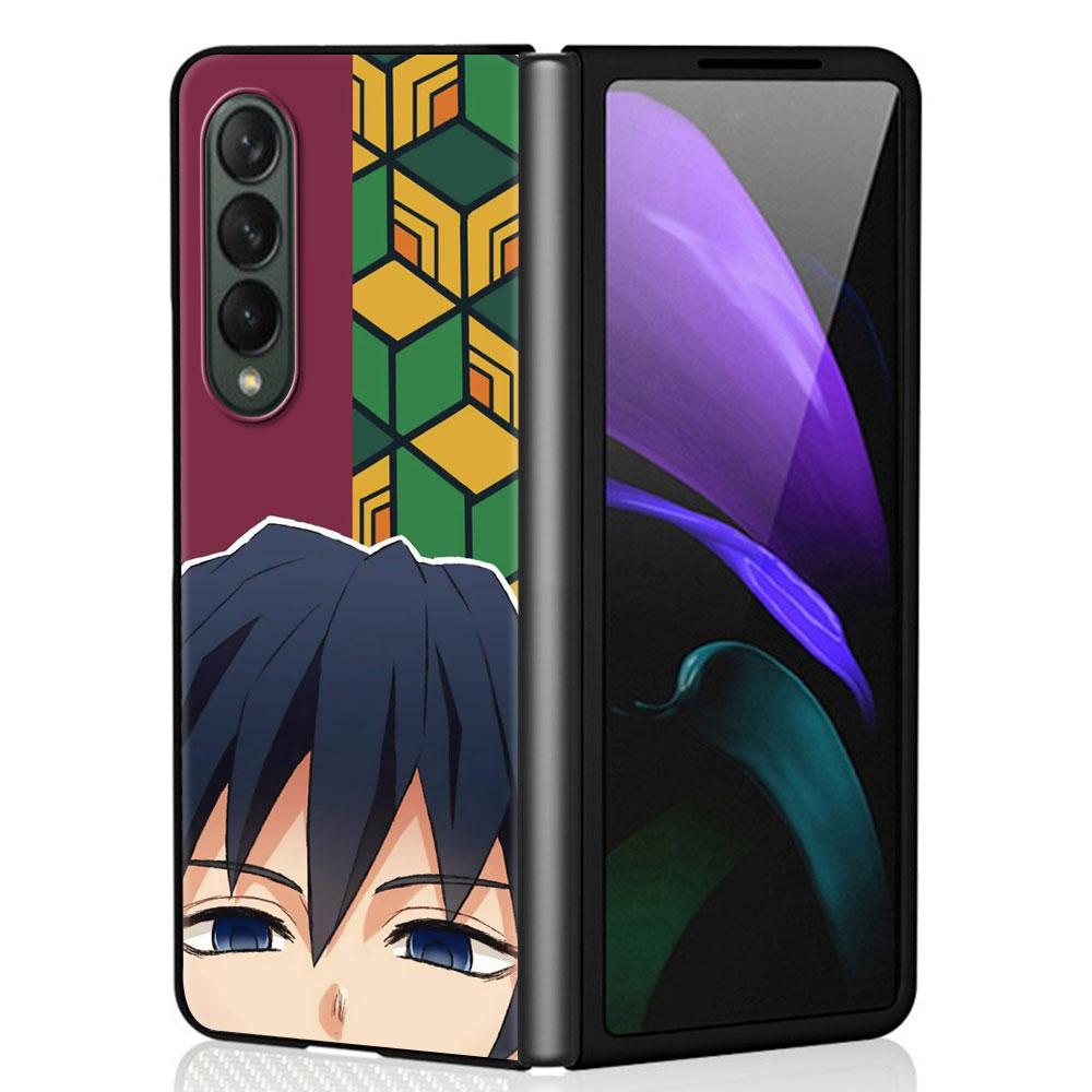 Жесткий чехол для телефона Demon Slayer Cartoon из ПК для Samsung Galaxy ZFold3 Z Fold4 5G ZFold4 Z Fold3 Z Fold 4 Z Fold Print Bag