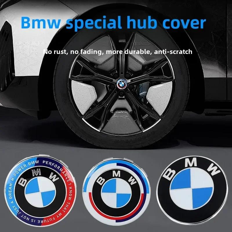 4PCS for BMW X5G05 G31 E24 E63 F20 G20 E70 F15 G05 F87 G87 E30 56mm 68mm Wheel Center Hub Cap Badge wheel Sticker decoration
