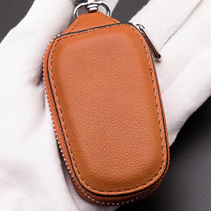 Унисекс, женский и мужской чехол для ключей от автомобиля, брелоки на молнии, кожаный брелок, подвесные аксессуары на талии
