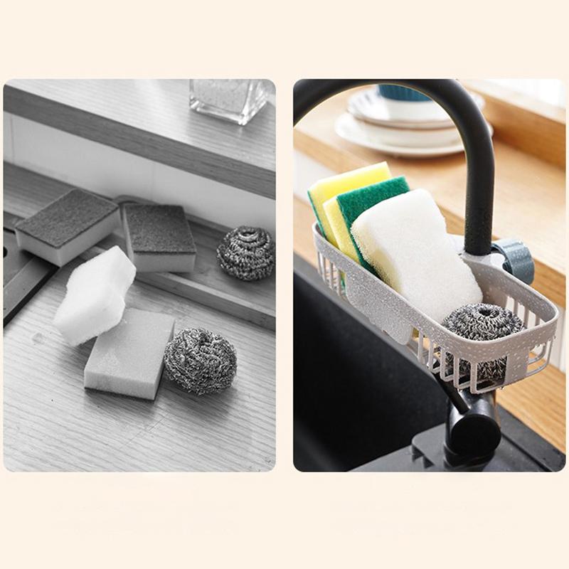 Сливная полка для раковины, держатель для губки, держатель для крана, сушилка для мыла, полка, корзина-органайзер