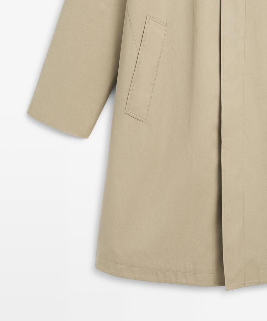 Легкий хлопковый тренч Massimo Dutti