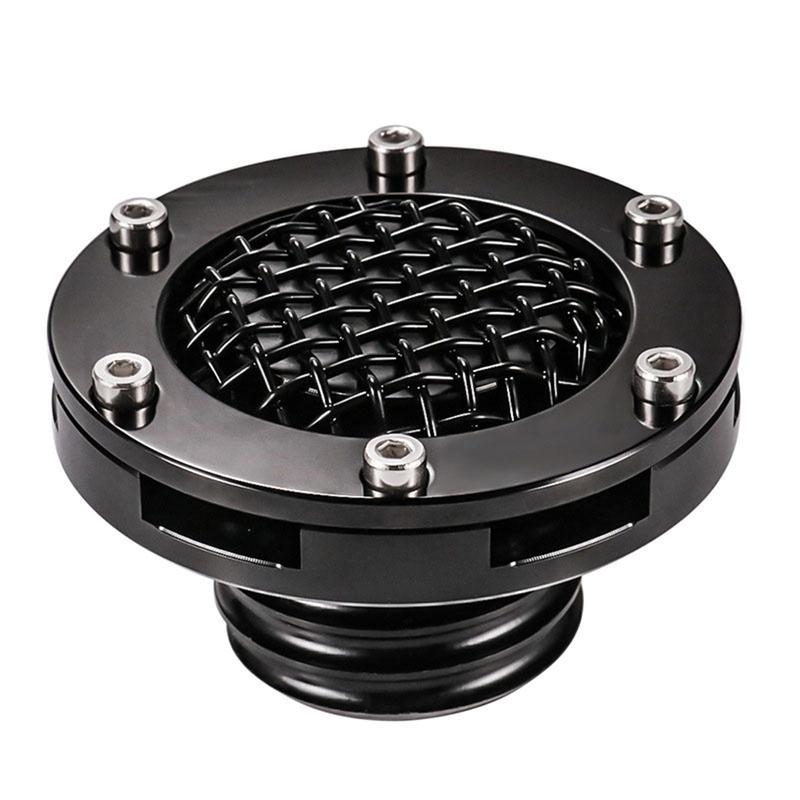 For Harley Sportster XL 1200 883 48 Softail Dyna FLST Road King Motorcycle Grid Fuel Gas Tank Cover Cap CNC Aluminum Oil Caps