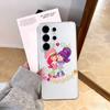 S-Клубничный торт Чехол для телефона для Samsung S25,S24,S21,S22,S23,S30,Ultra,S20,Plus,Fe,Note,10,9,5G Прозрачная крышка
