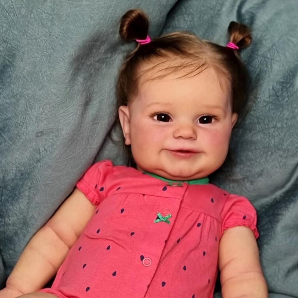 Оригинальный бренд, 60 см, тканевое тело, кукла реборн Мэдди, Soft Touch, 20 дюймов, тканевое тело, кукла для новорожденных, реалистичная ручная работа, имитация волос с корнями, игрушки-куклы