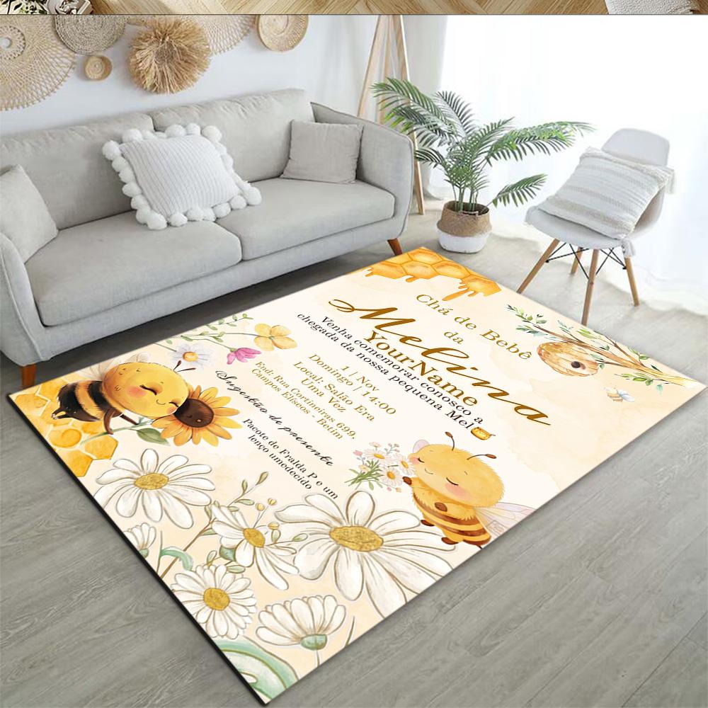 Biene Maja Personalized Name Carpet Design for Decorate room Outdoor Dormitory Dining Room Antislip Carpet Decorate Offices Perfect Gift for Women/Men