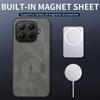 Чехол Xiaomi 15T/Mi 14T Pro из кожи и силикона с магнитной застежкой – Унисекс, Полное покрытие, Защита от падений