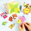 54 Pages Montessori Toys DIY Kids Craft Toy 3D Cartoon Animal Origami Handcraft Paper Art Learning Educational Toys for Children