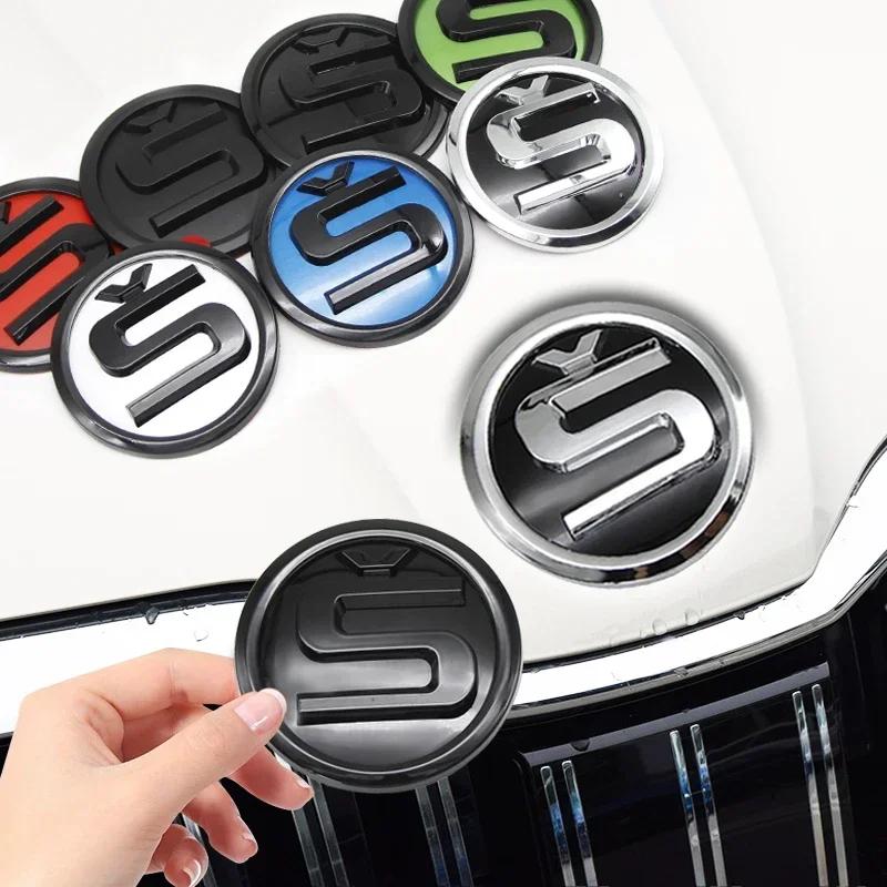 Car Sticker 2026 Hot 2pcs Car Front Hood Badge Rear Trunk Emblem Replacement Sticker For Skoda Yeti VRIS Rapid Octavia a5 a7 Kod