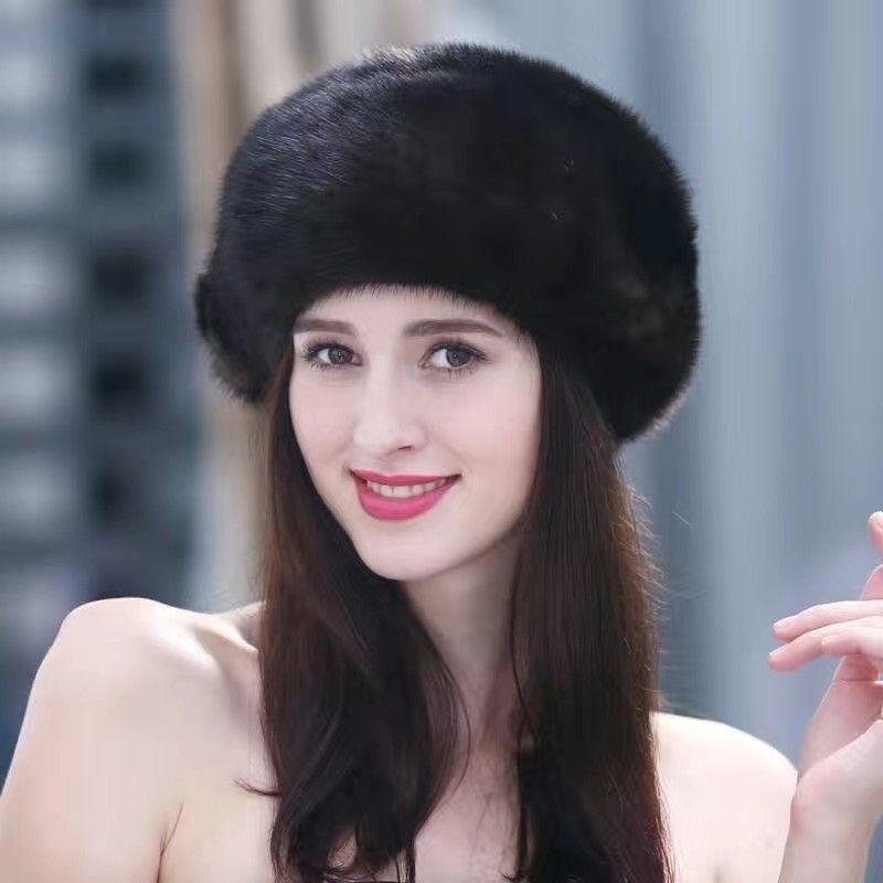 Женская шляпа Высококачественные шляпы Осень и Зима Теплозащитные шапки с защитой ушей Зимняя мода Береты